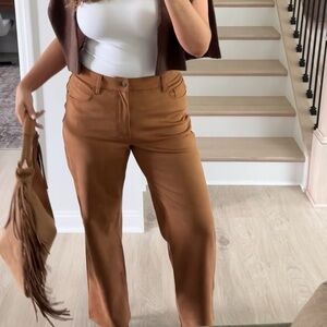 Abercrombie high rise suede pants